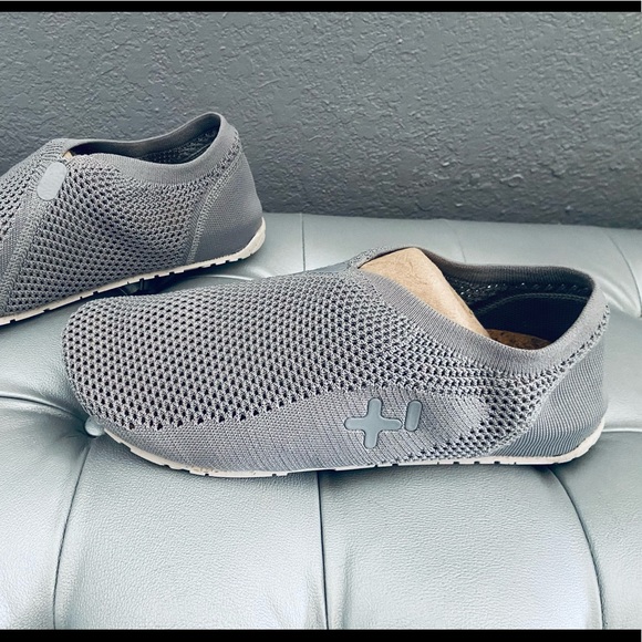 NEW! OTZ Shoes Griffin Gray Mesh Knit Espadrilles w/ Cork Insole Slip-ons - Picture 4 of 7